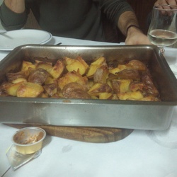 Batatas assadas no forno